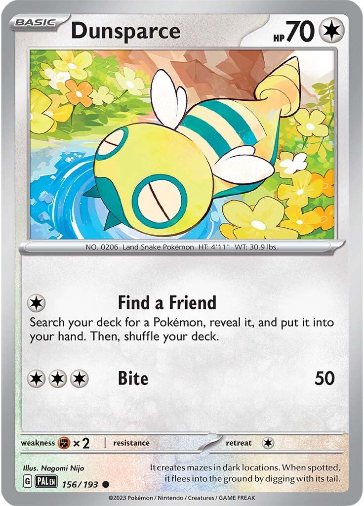 Dunsparce (156/193) [Scarlet & Violet: Paldea Evolved] | Dumpster Cat Games