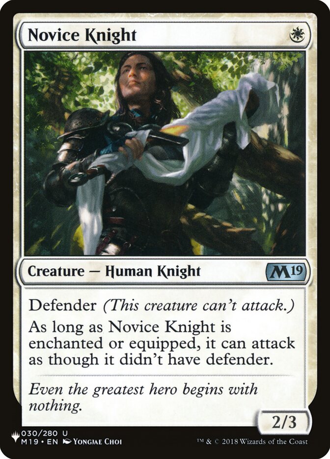 Novice Knight [The List] | Dumpster Cat Games