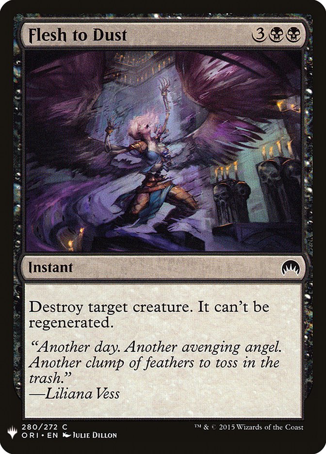 Flesh to Dust [Mystery Booster] | Dumpster Cat Games