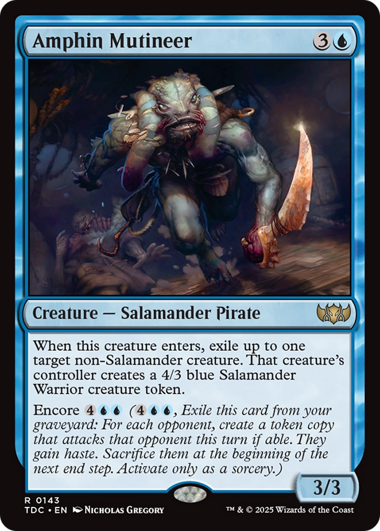 Amphin Mutineer [Tarkir: Dragonstorm Commander] | Dumpster Cat Games