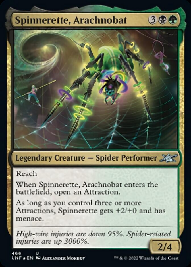 Spinnerette, Arachnobat (Galaxy Foil) [Unfinity] | Dumpster Cat Games