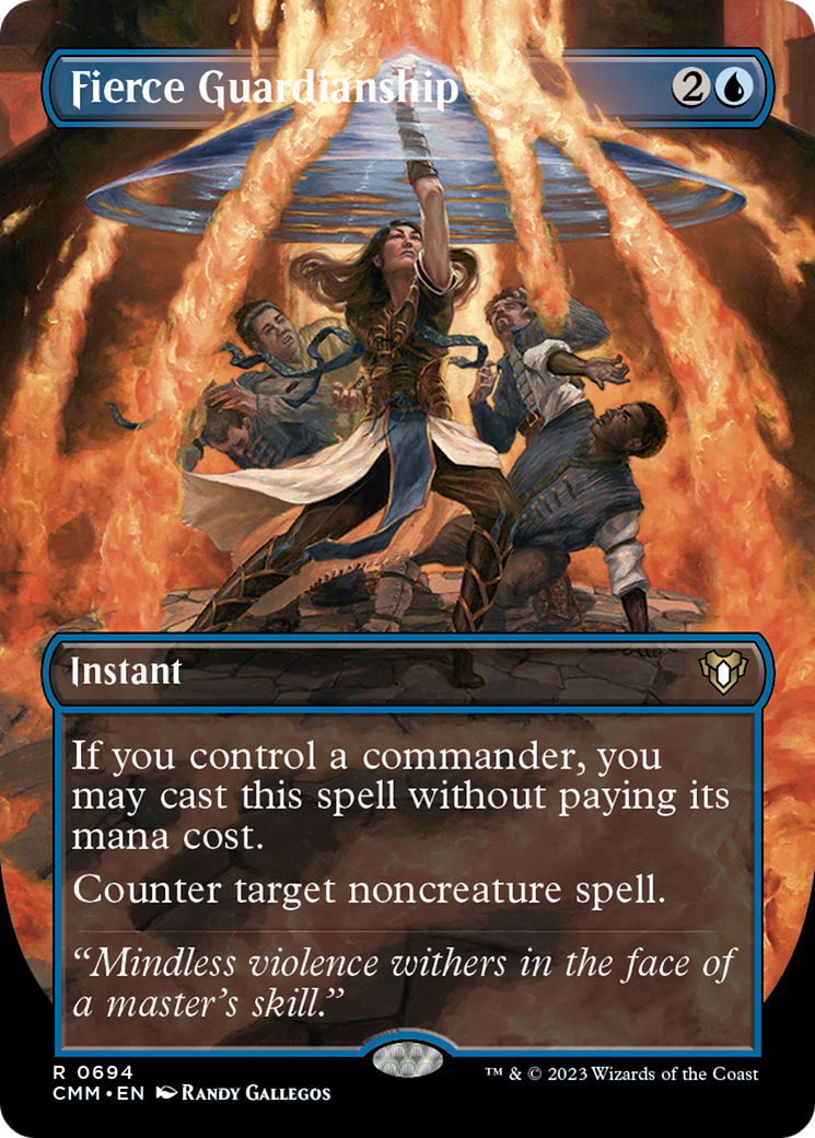 Fierce Guardianship (Borderless Alternate Art) [Commander Masters] | Dumpster Cat Games