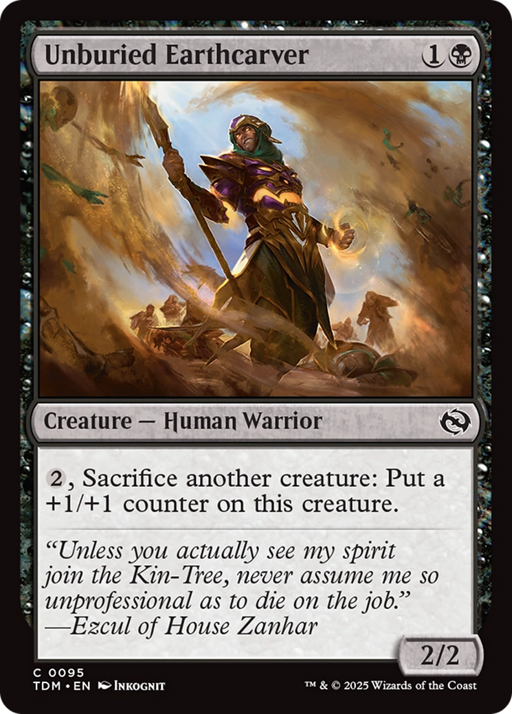 Unburied Earthcarver [Tarkir: Dragonstorm] | Dumpster Cat Games
