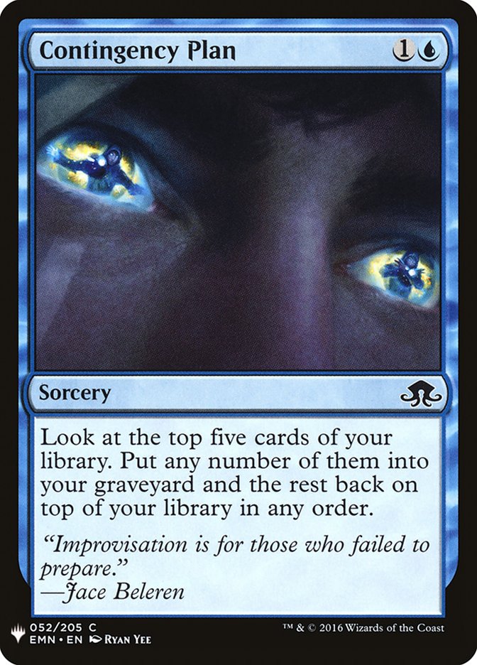 Contingency Plan [Mystery Booster] | Dumpster Cat Games