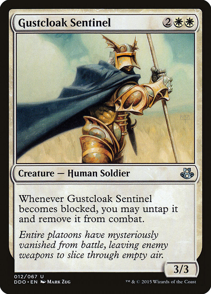 Gustcloak Sentinel [Duel Decks: Elspeth vs. Kiora] | Dumpster Cat Games