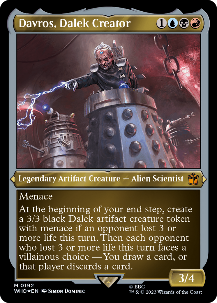 Davros, Dalek Creator (Display Commander) - Thick Stock [Doctor Who] | Dumpster Cat Games