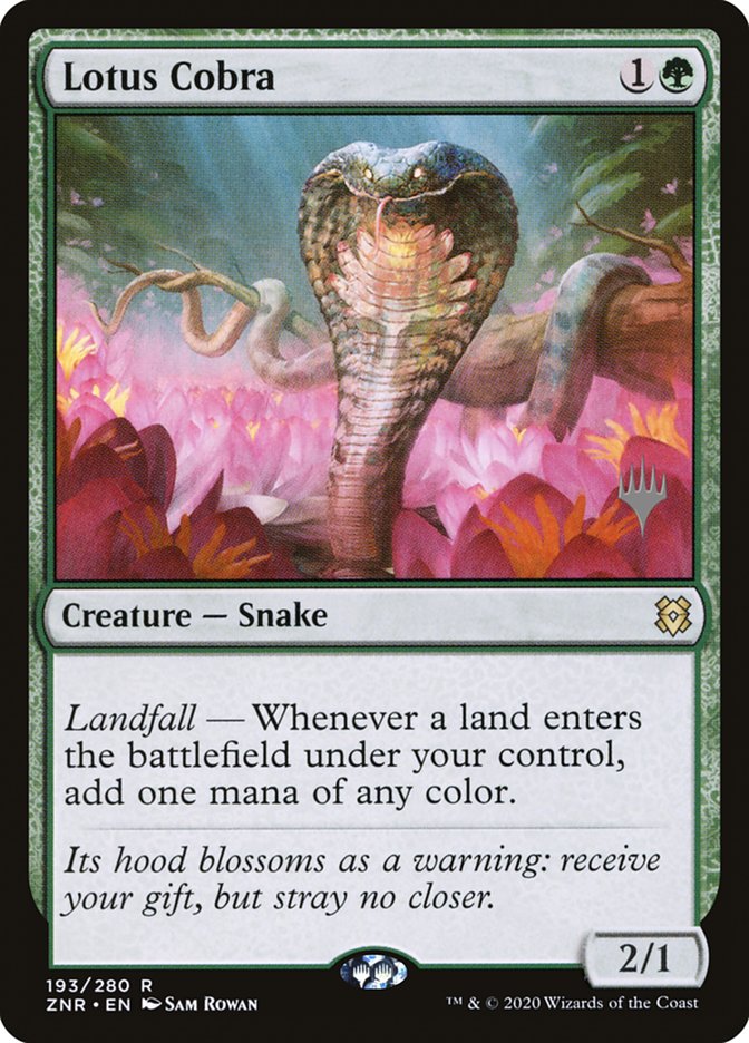 Lotus Cobra (Promo Pack) [Zendikar Rising Promos] | Dumpster Cat Games