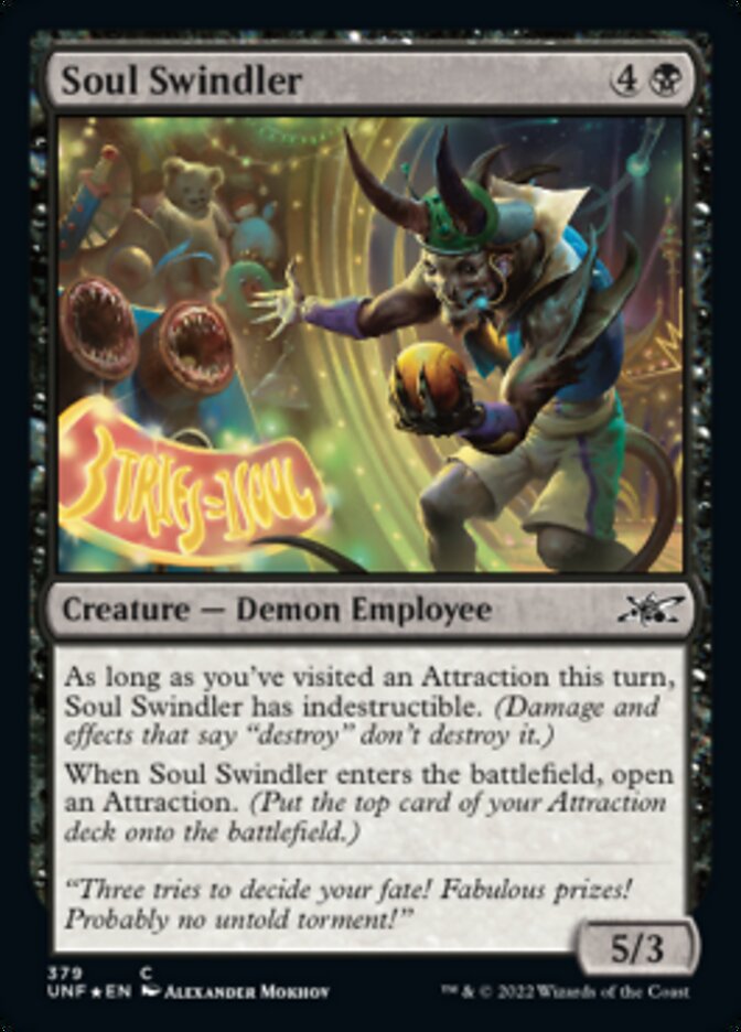 Soul Swindler (Galaxy Foil) [Unfinity] | Dumpster Cat Games