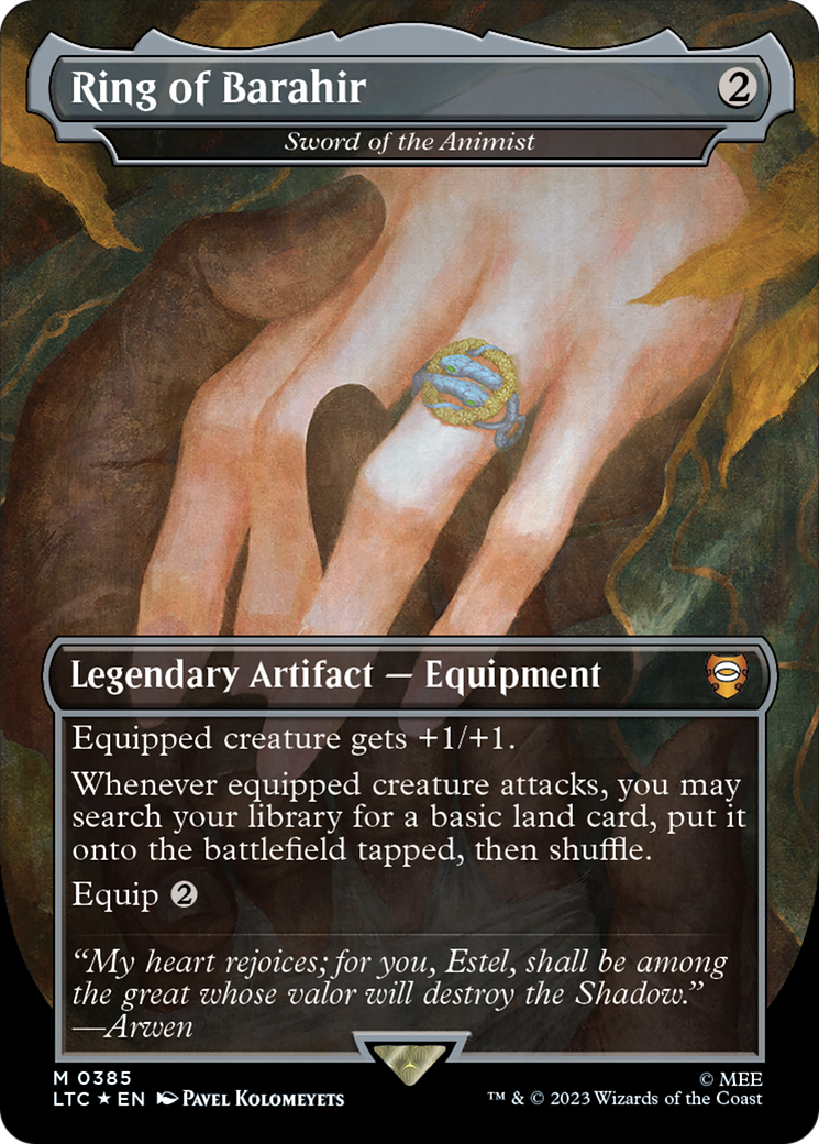 Ring of Barahir - Sword of the Animist (Surge Foil Realms and Relics) [The Lord of the Rings: Tales of Middle-Earth Commander] | Dumpster Cat Games