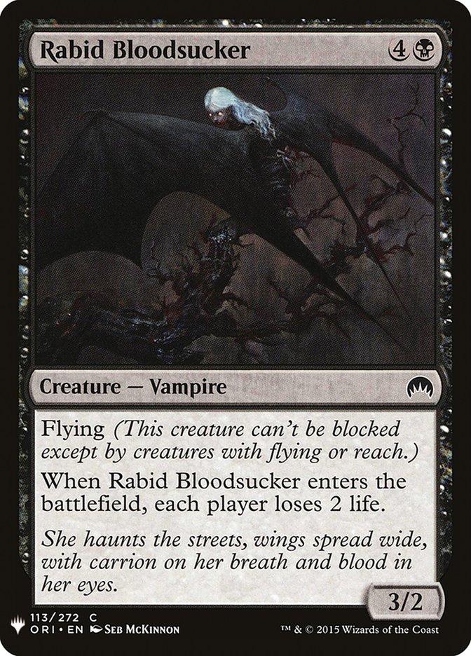 Rabid Bloodsucker [Mystery Booster] | Dumpster Cat Games