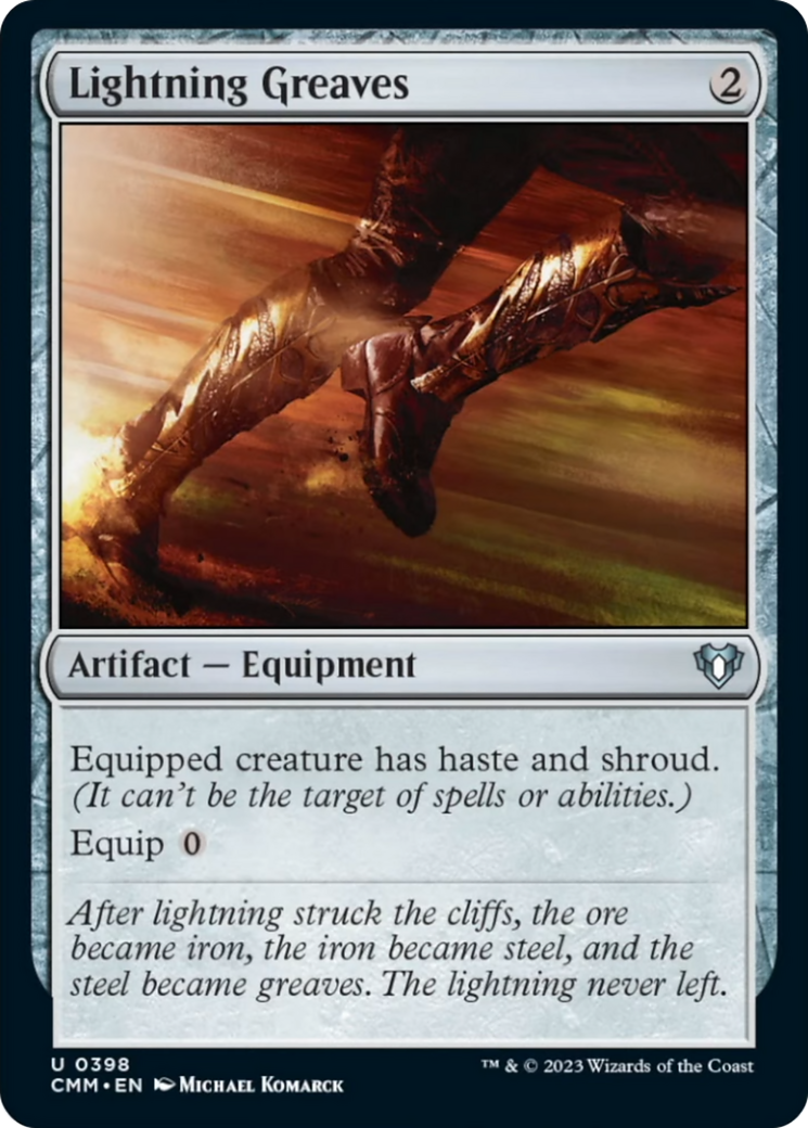 Lightning Greaves [Commander Masters] | Dumpster Cat Games