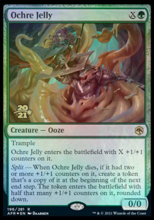 Ochre Jelly [Dungeons & Dragons: Adventures in the Forgotten Realms Prerelease Promos] | Dumpster Cat Games