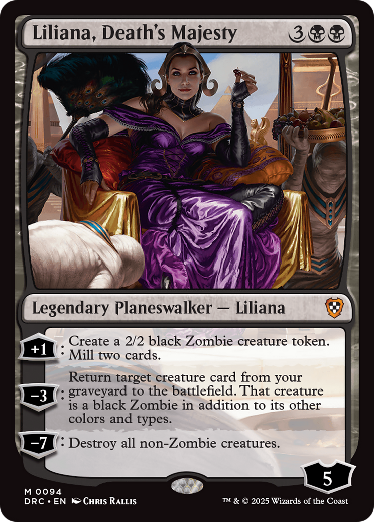 Liliana, Death's Majesty [Aetherdrift Commander] | Dumpster Cat Games