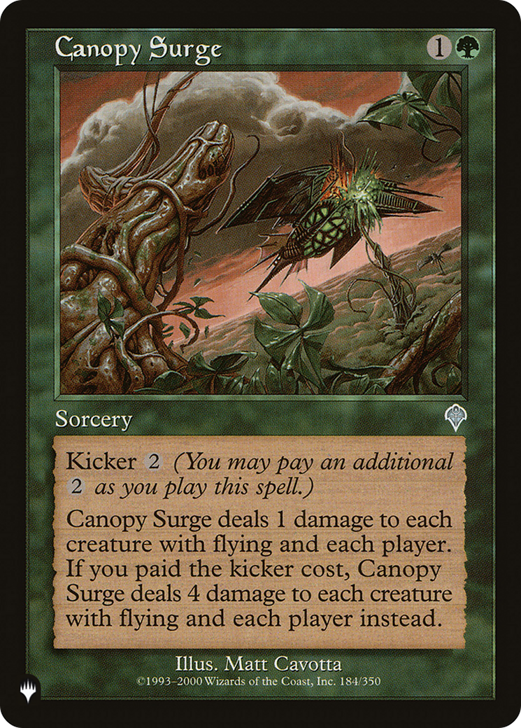 Canopy Surge [The List] | Dumpster Cat Games