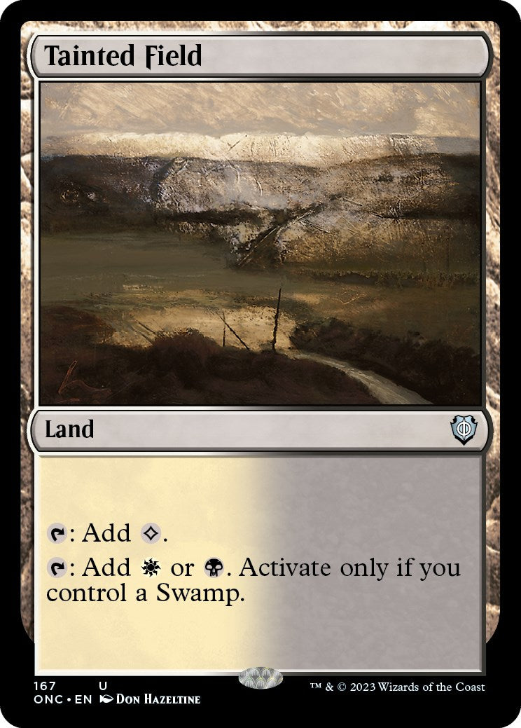 Tainted Field [Phyrexia: All Will Be One Commander] | Dumpster Cat Games