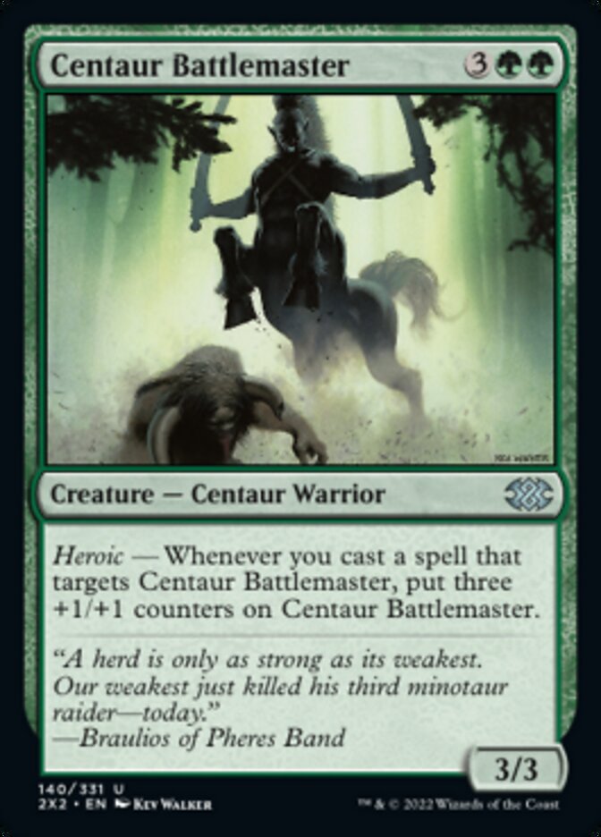 Centaur Battlemaster [Double Masters 2022] | Dumpster Cat Games