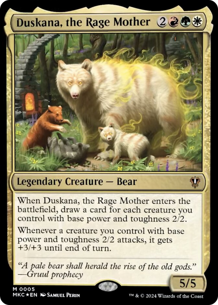 Duskana, the Rage Mother [Murders at Karlov Manor Commander] | Dumpster Cat Games