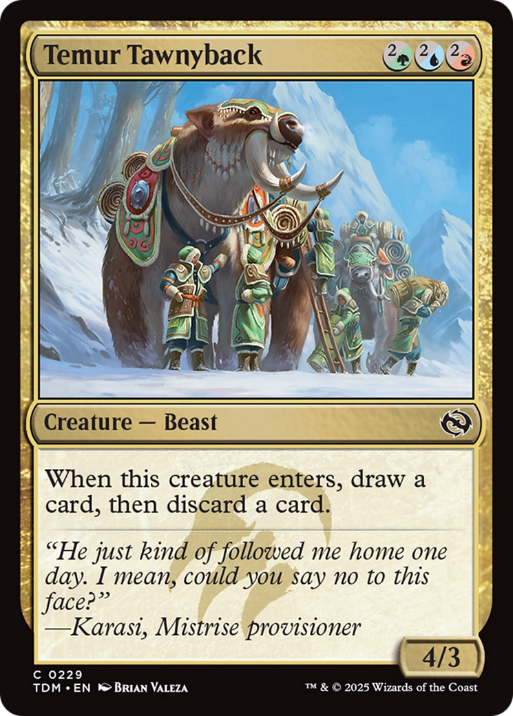 Temur Tawnyback [Tarkir: Dragonstorm] | Dumpster Cat Games