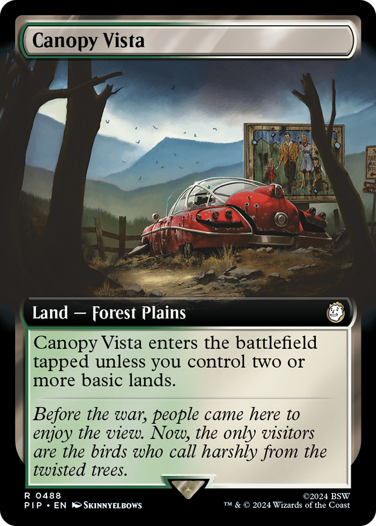 Canopy Vista (Extended Art) [Fallout] | Dumpster Cat Games