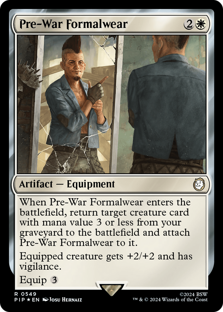 Pre-War Formalwear (Surge Foil) [Fallout] | Dumpster Cat Games