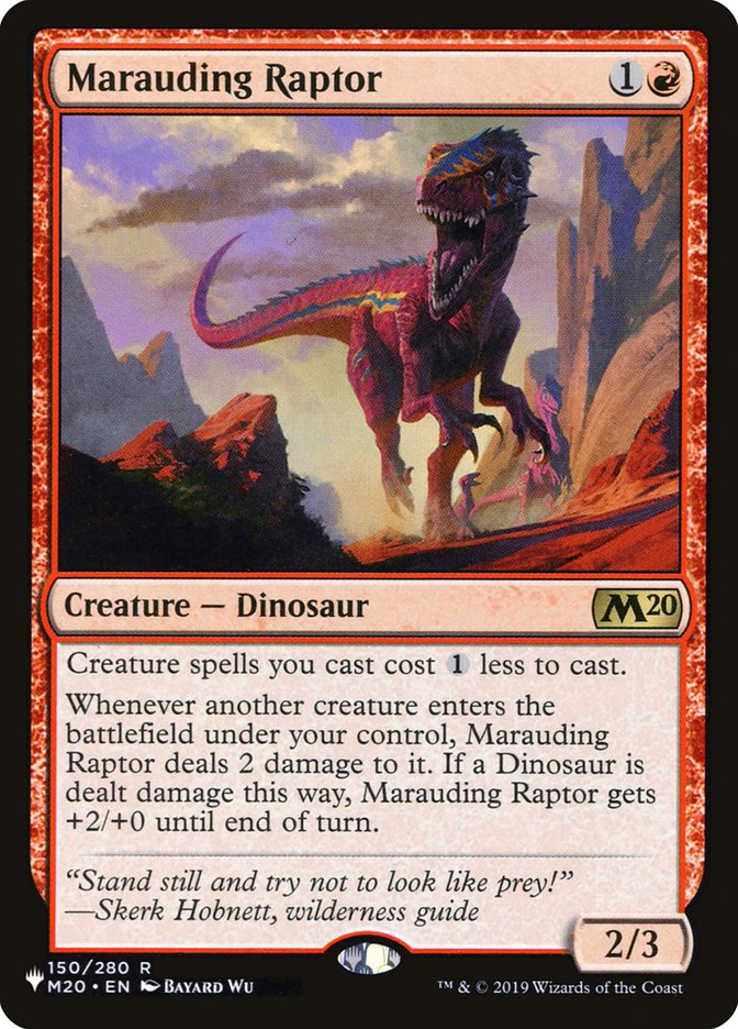 Marauding Raptor [The List] | Dumpster Cat Games