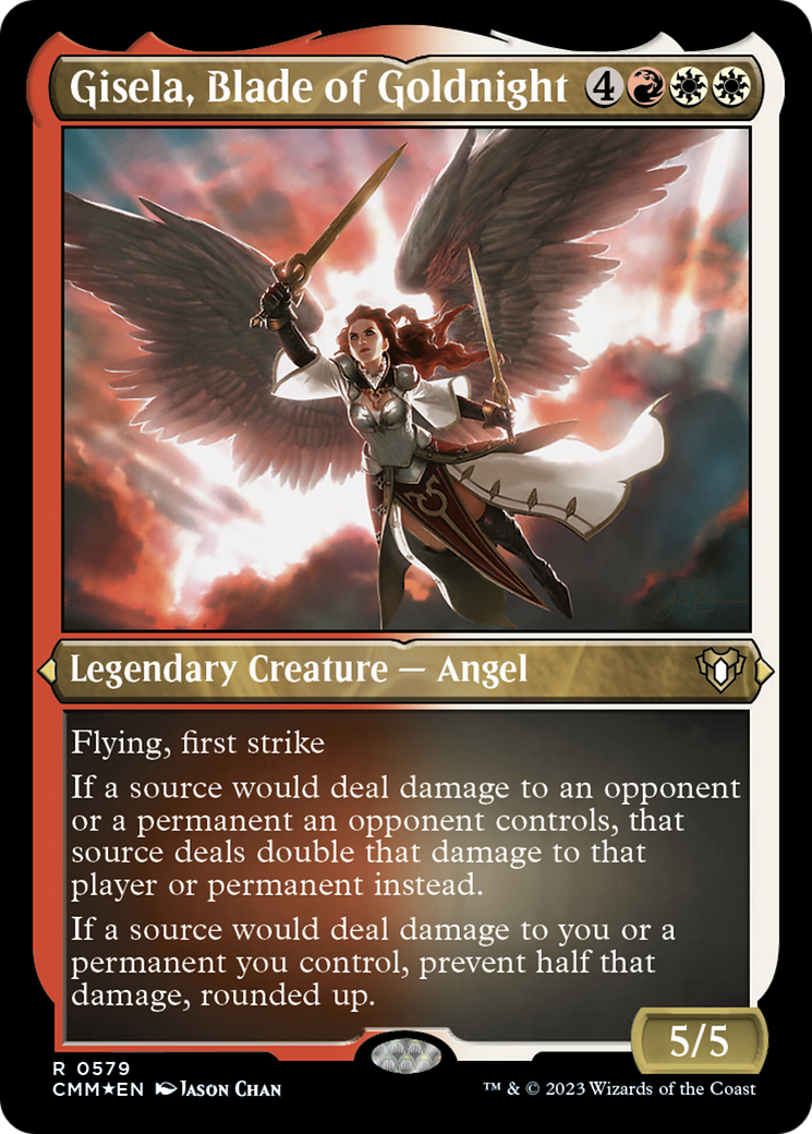 Gisela, Blade of Goldnight (Foil Etched) [Commander Masters] | Dumpster Cat Games
