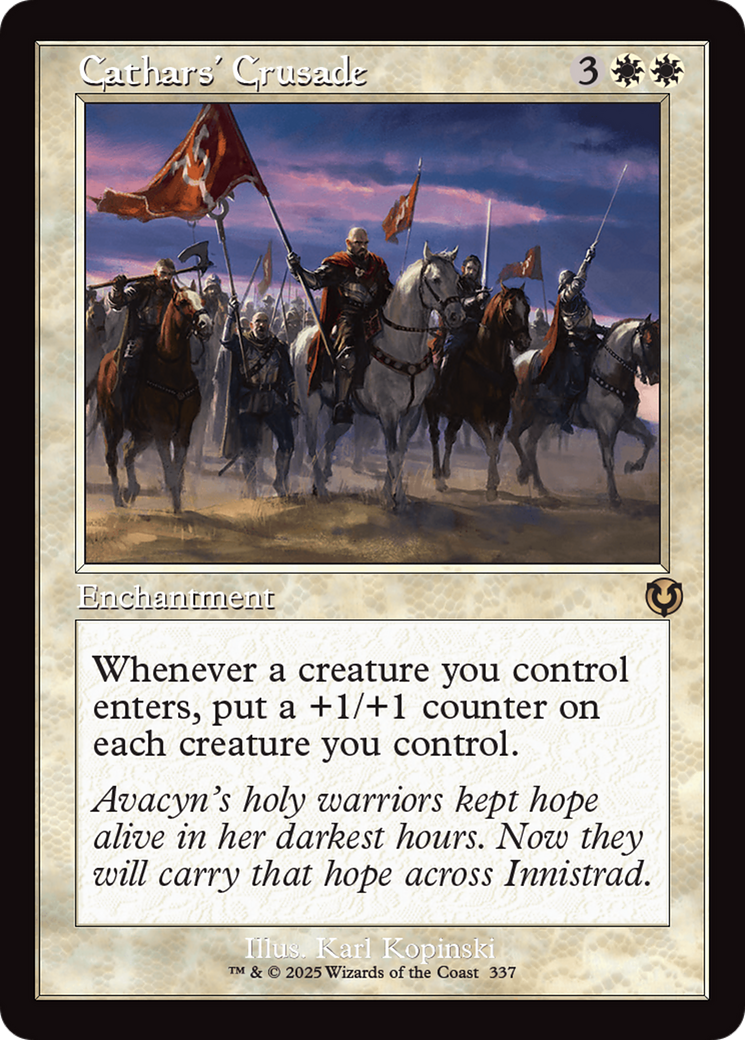 Cathars' Crusade (Retro Frame) [Innistrad Remastered] | Dumpster Cat Games