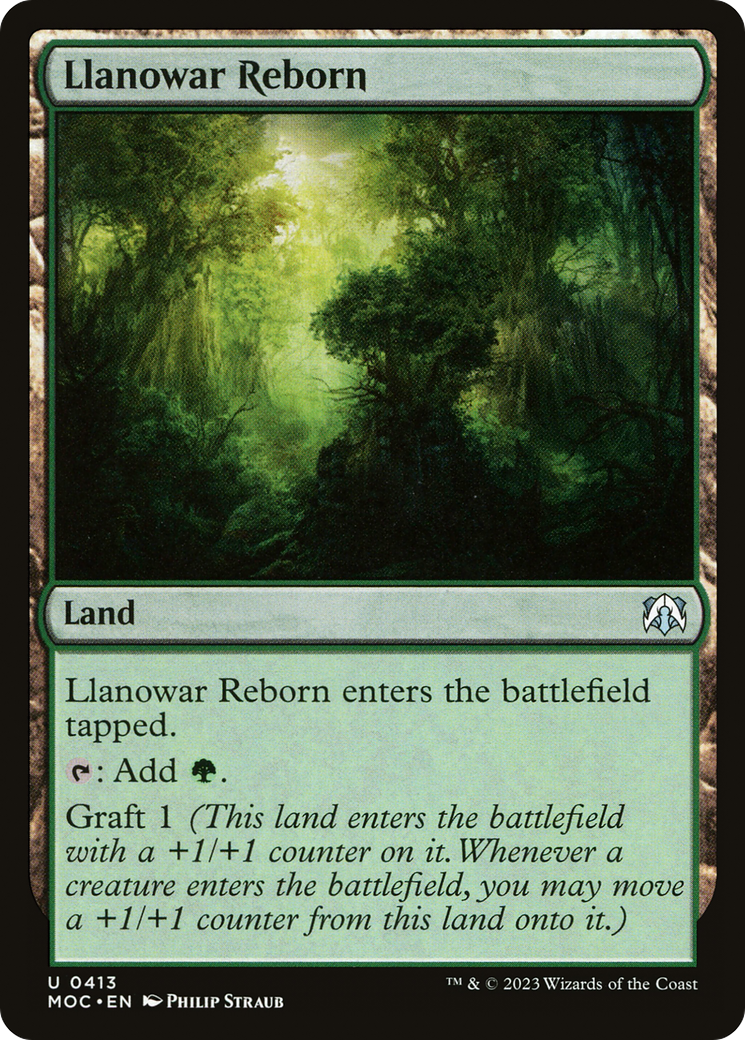 Llanowar Reborn [March of the Machine Commander] | Dumpster Cat Games