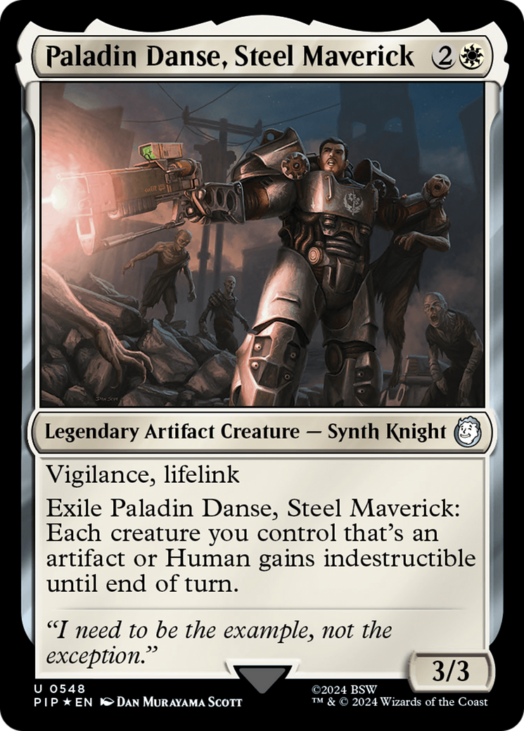 Paladin Danse, Steel Maverick (Surge Foil) [Fallout] | Dumpster Cat Games