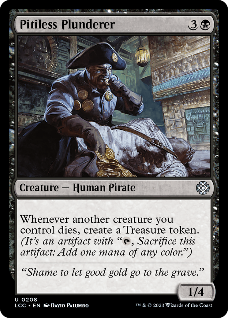 Pitiless Plunderer [The Lost Caverns of Ixalan Commander] | Dumpster Cat Games