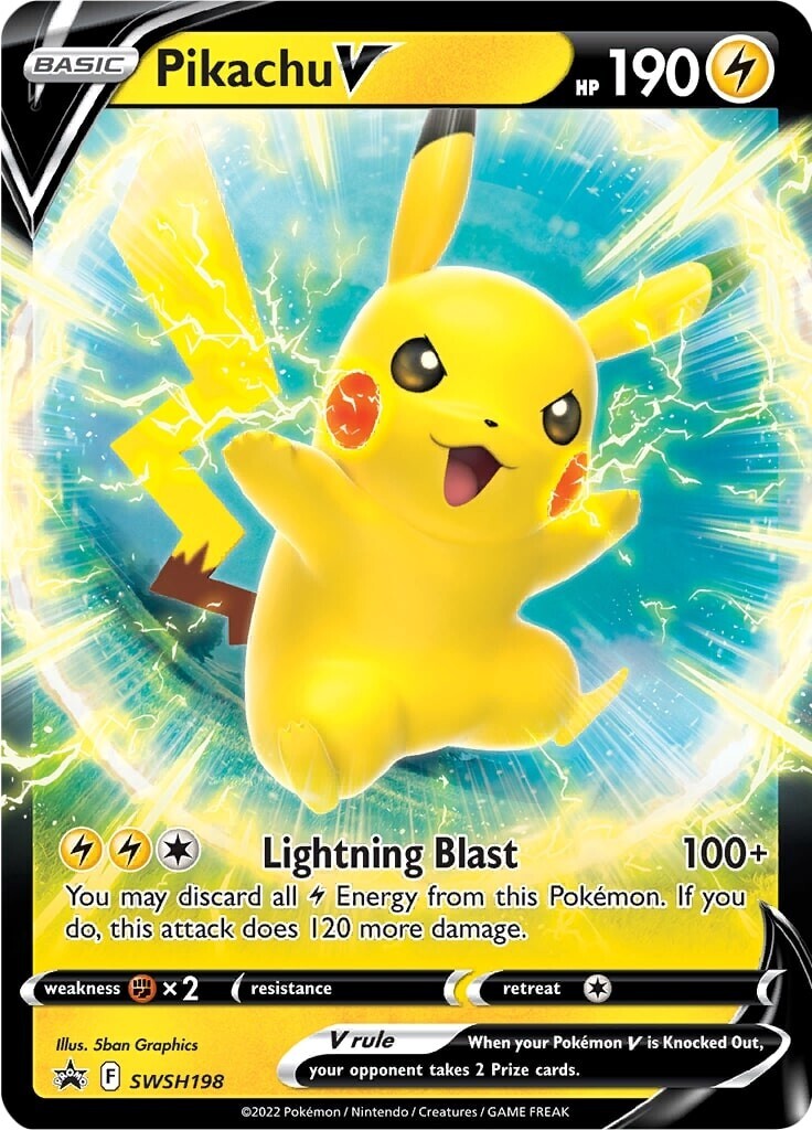 Pikachu V (SWSH198) [Sword & Shield: Black Star Promos] | Dumpster Cat Games