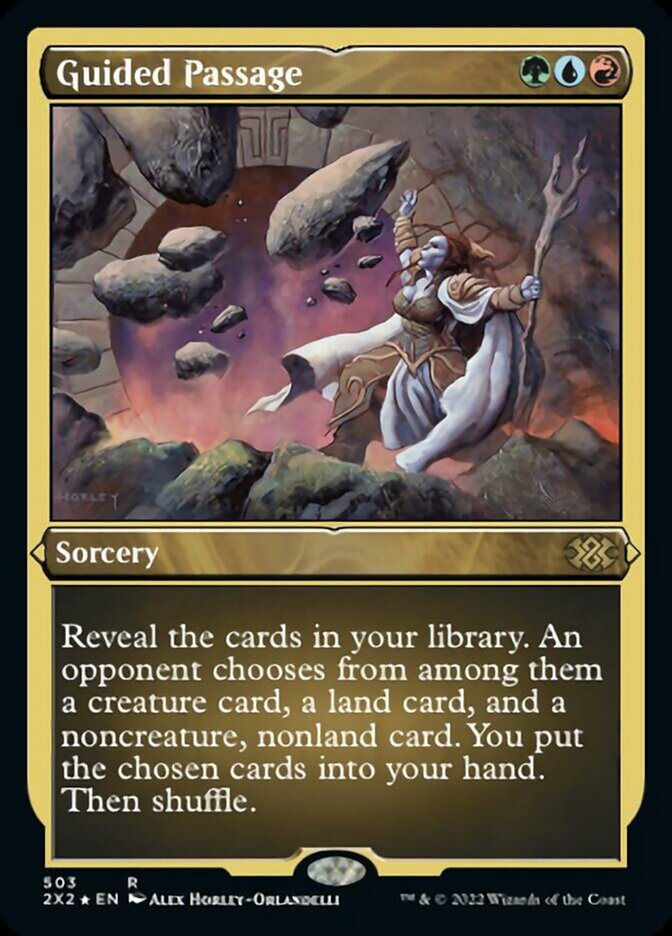 Guided Passage (Foil Etched) [Double Masters 2022] | Dumpster Cat Games