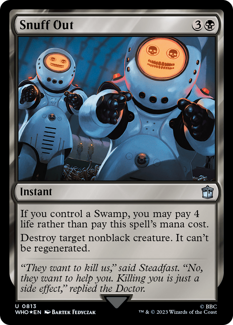 Snuff Out (Surge Foil) [Doctor Who] | Dumpster Cat Games