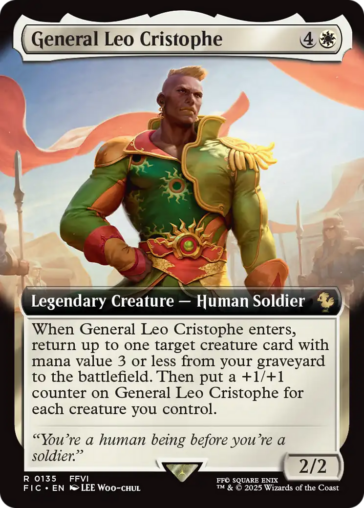 General Leo Cristophe (Extended Art) [FINAL FANTASY Commander] | Dumpster Cat Games