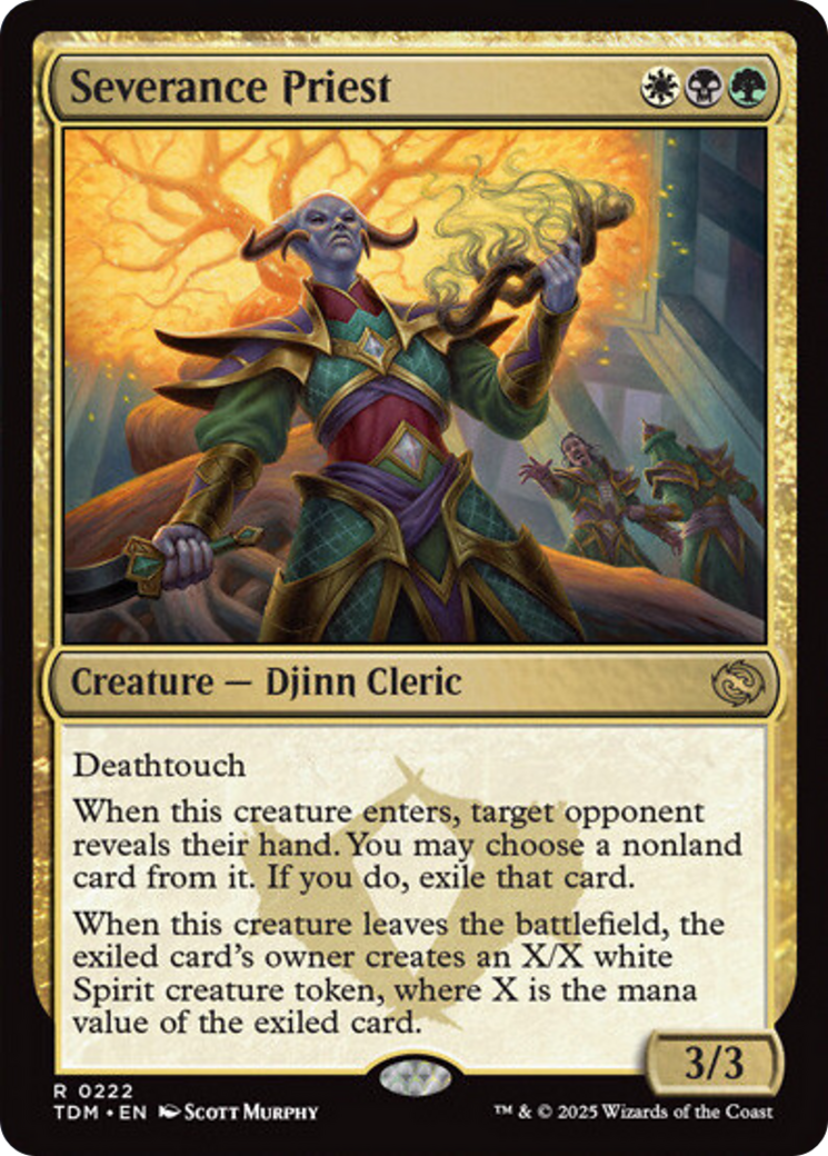 Severance Priest [Tarkir: Dragonstorm] | Dumpster Cat Games