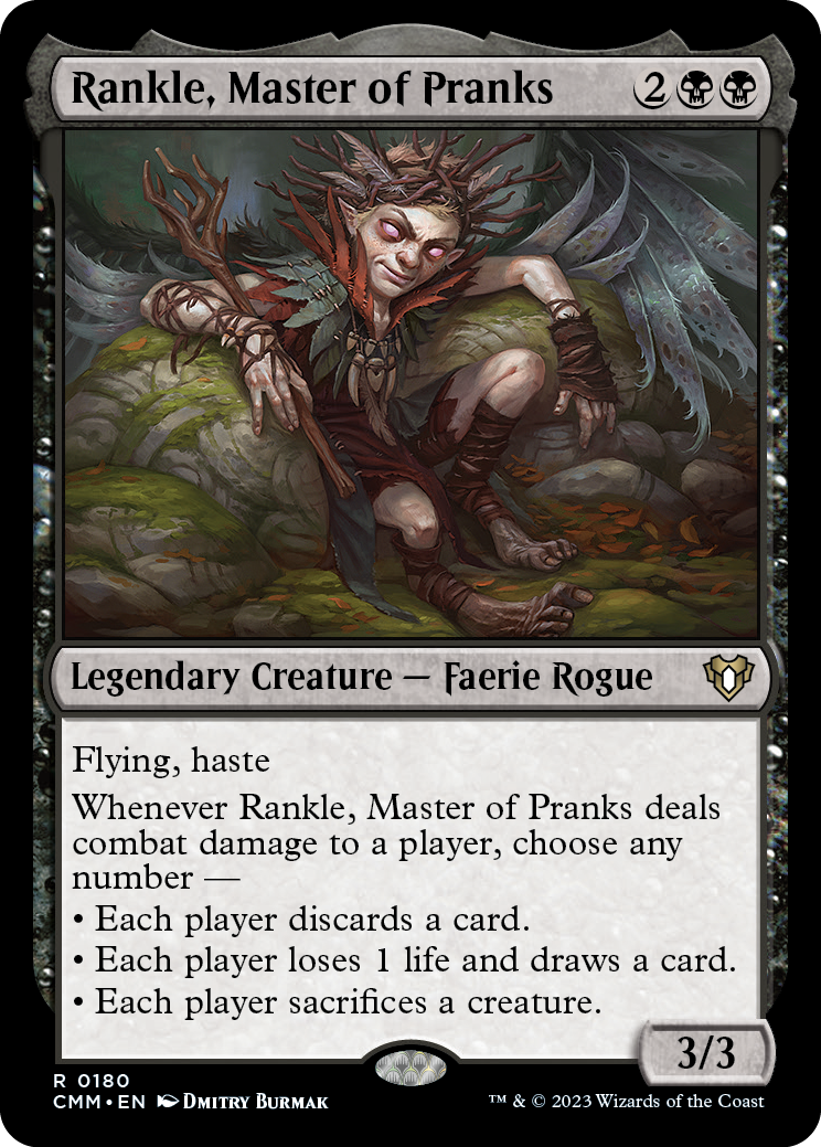 Rankle, Master of Pranks [Commander Masters] | Dumpster Cat Games