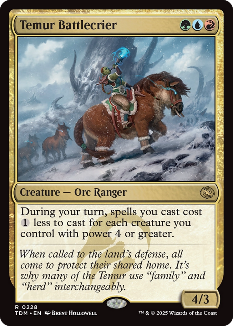 Temur Battlecrier [Tarkir: Dragonstorm] | Dumpster Cat Games