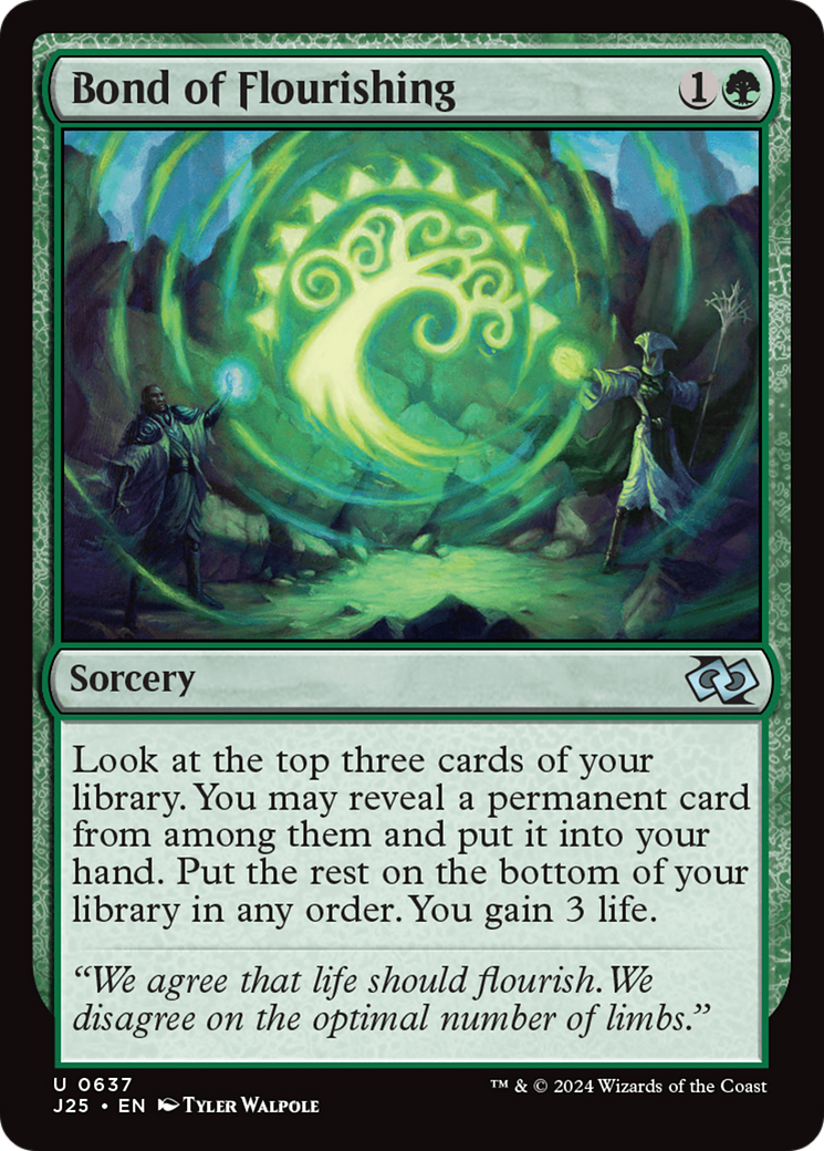 Bond of Flourishing [Foundations Jumpstart] | Dumpster Cat Games