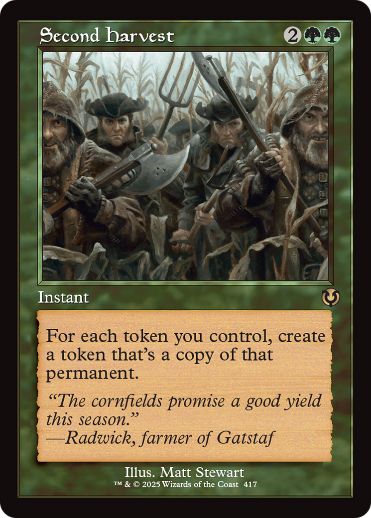 Second Harvest (Retro Frame) [Innistrad Remastered] | Dumpster Cat Games
