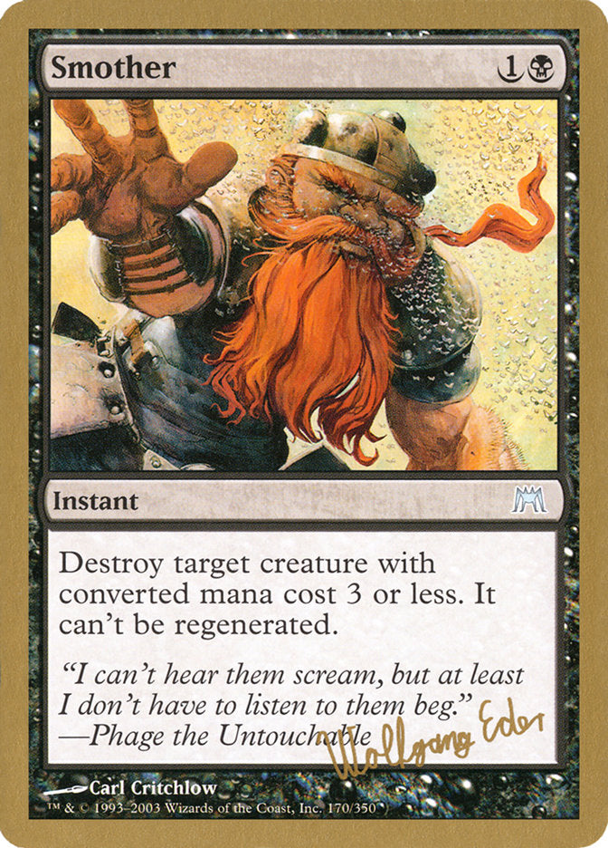 Smother (Wolfgang Eder) [World Championship Decks 2003] | Dumpster Cat Games