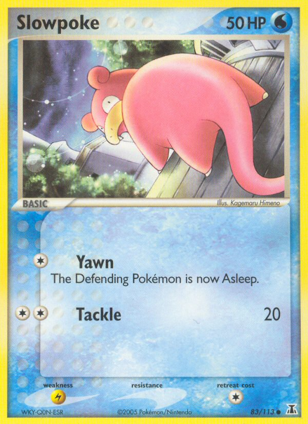 Slowpoke (83/113) [EX: Delta Species] | Dumpster Cat Games