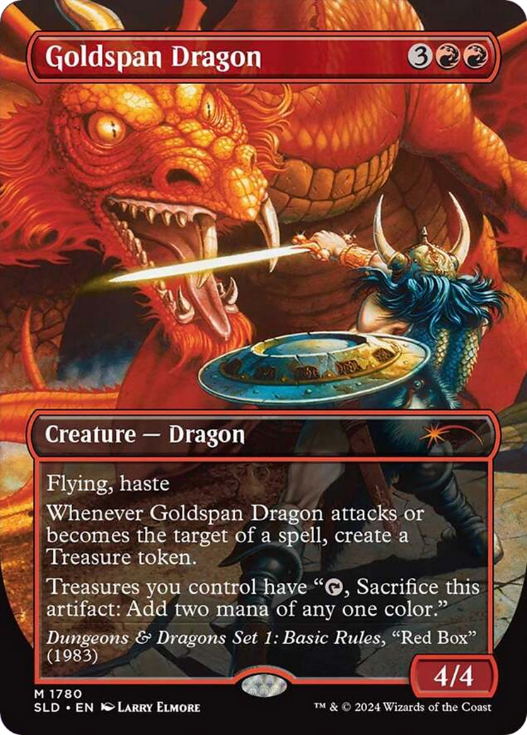 Goldspan Dragon (Rainbow Foil) [Secret Lair Drop Series] | Dumpster Cat Games