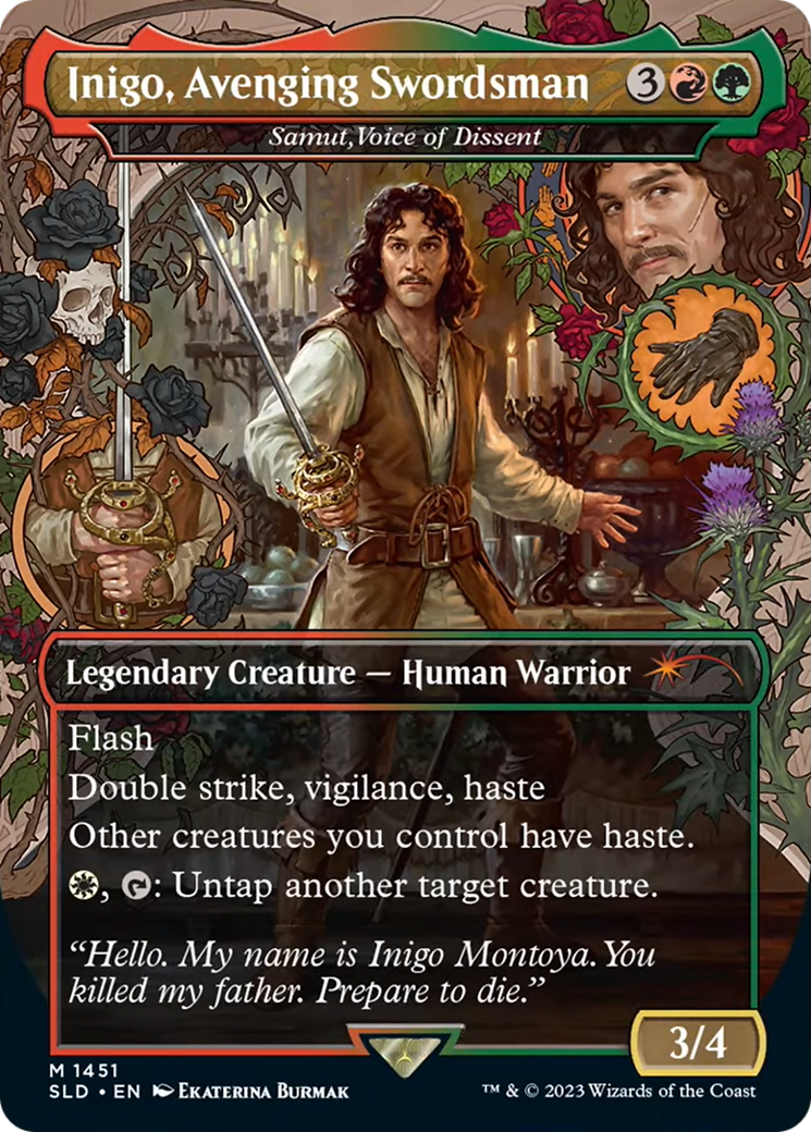 Inigo, Avenging Swordsman - Samut, Voice of Dissent [Secret Lair Drop Series] | Dumpster Cat Games
