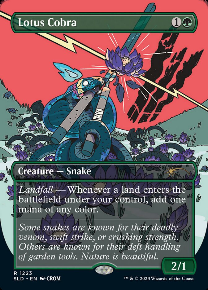 Lotus Cobra (Borderless) [Secret Lair Drop Series] | Dumpster Cat Games