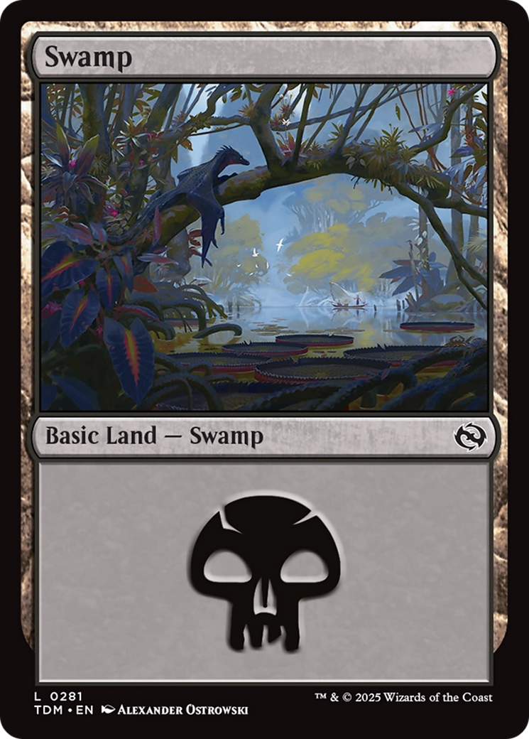 Swamp (0281) [Tarkir: Dragonstorm] | Dumpster Cat Games
