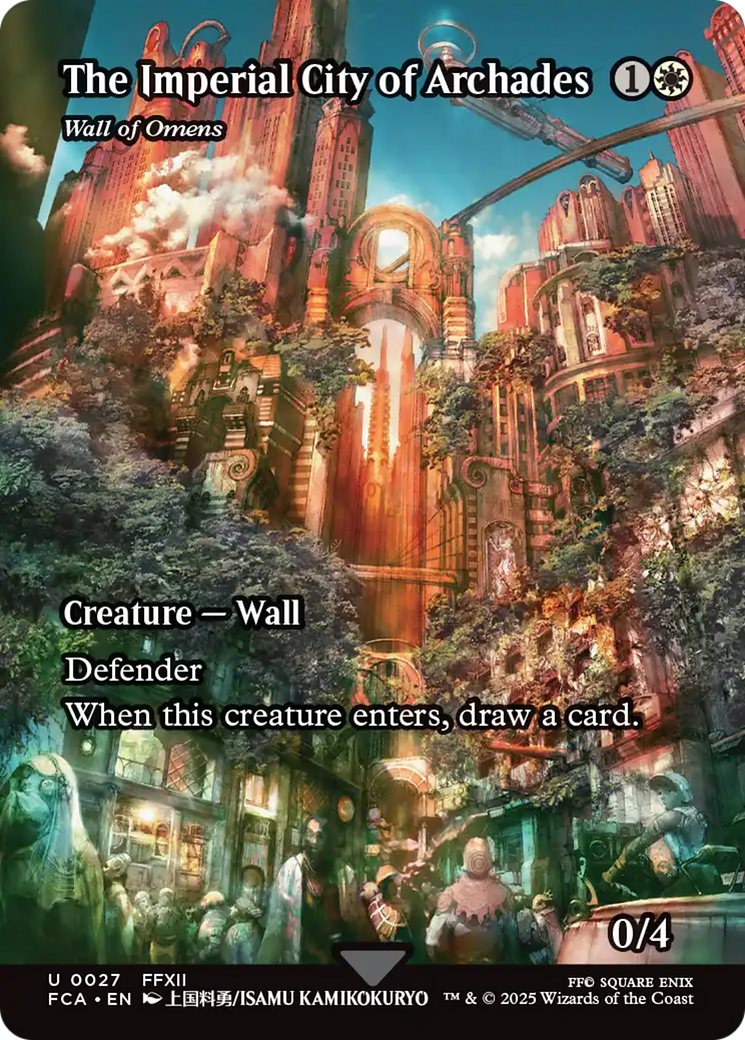 The Imperial City of Archades - Wall of Omens (Showcase) [FINAL FANTASY : Through the Ages] | Dumpster Cat Games