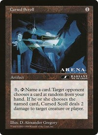 Cursed Scroll (Oversized) [Oversize Cards] | Dumpster Cat Games