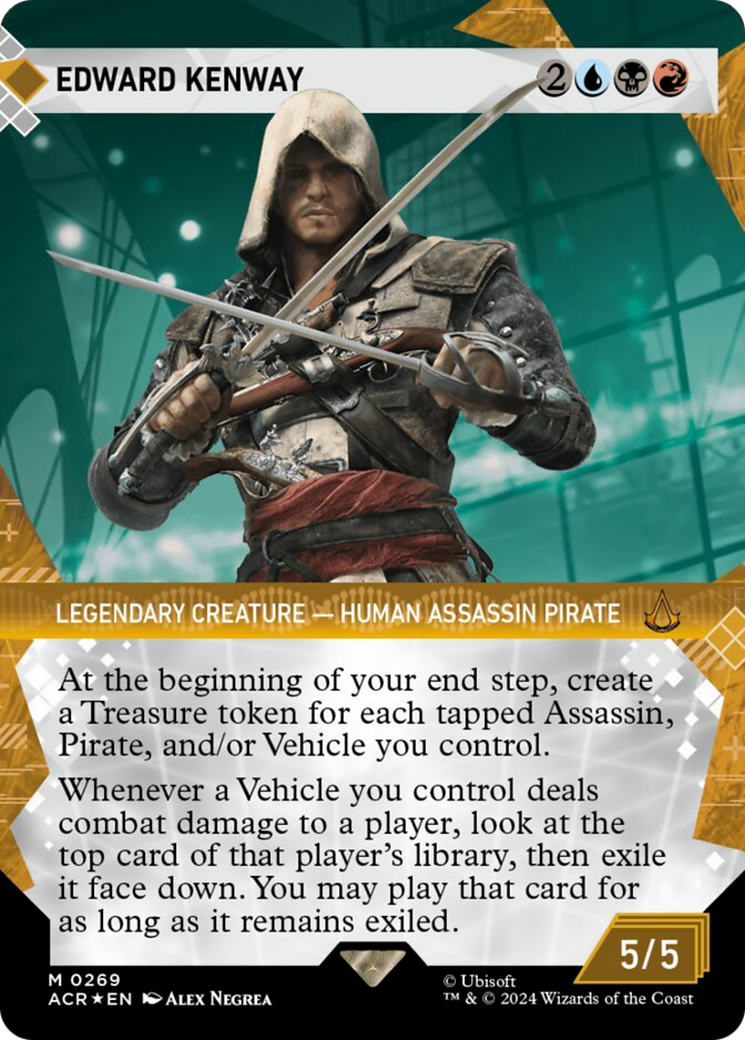 Edward Kenway (Showcase) (Textured Foil) [Assassin's Creed] | Dumpster Cat Games