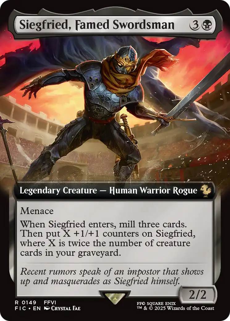 Siegfried, Famed Swordsman (Extended Art) [FINAL FANTASY Commander] | Dumpster Cat Games