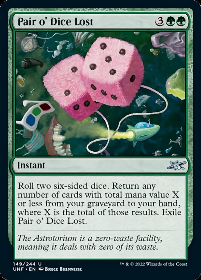 Pair o' Dice Lost [Unfinity] | Dumpster Cat Games